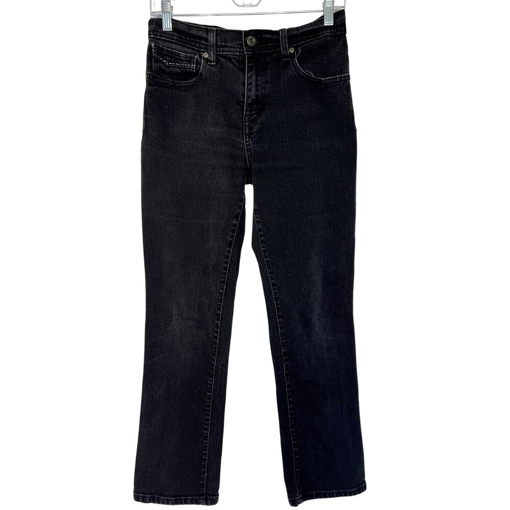 Levi 505 Straight Leg Black Jeans Sz 8